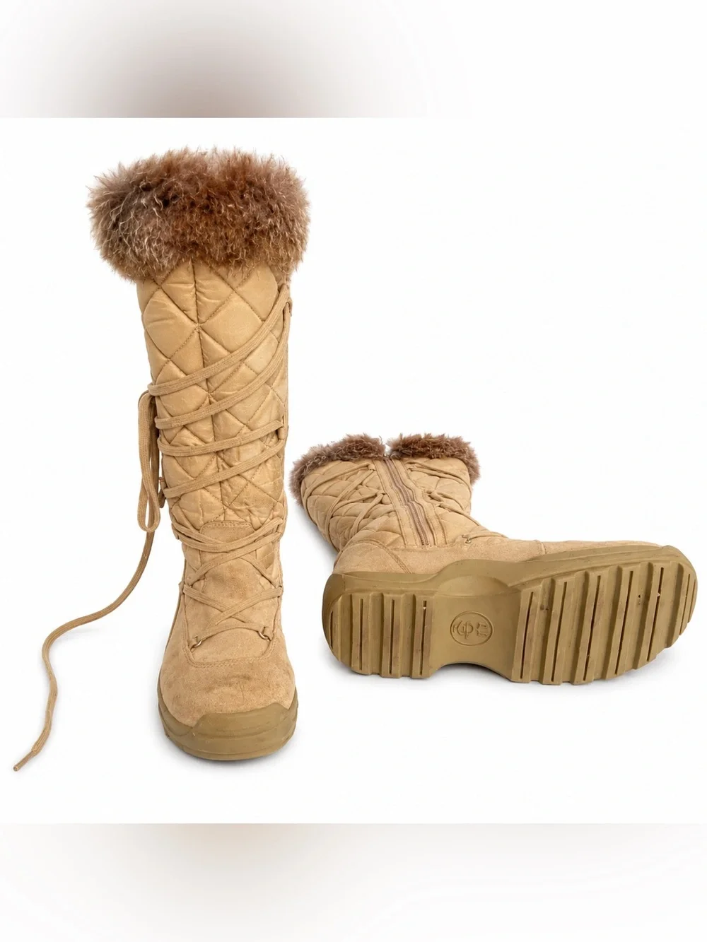 Vintage Y2K 2008 American Eagle Real Rabbit Fur Snow Bunny Boots